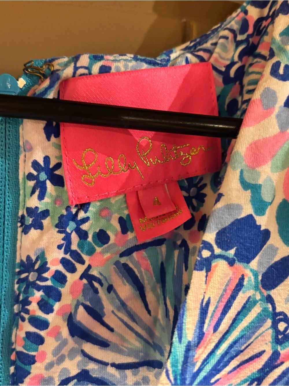 Lilly Pulitzer Minka Maxi Dress Blu Grotto Size 4 - Picture 8 of 9